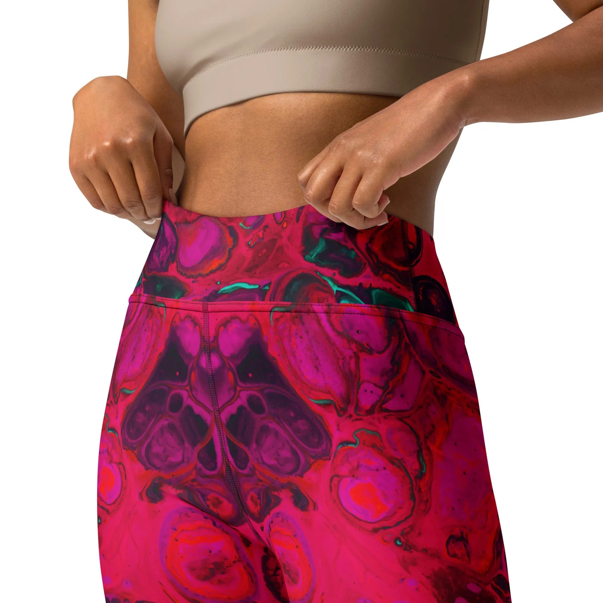 Trippy Twist Psychedelic Yoga Leggings