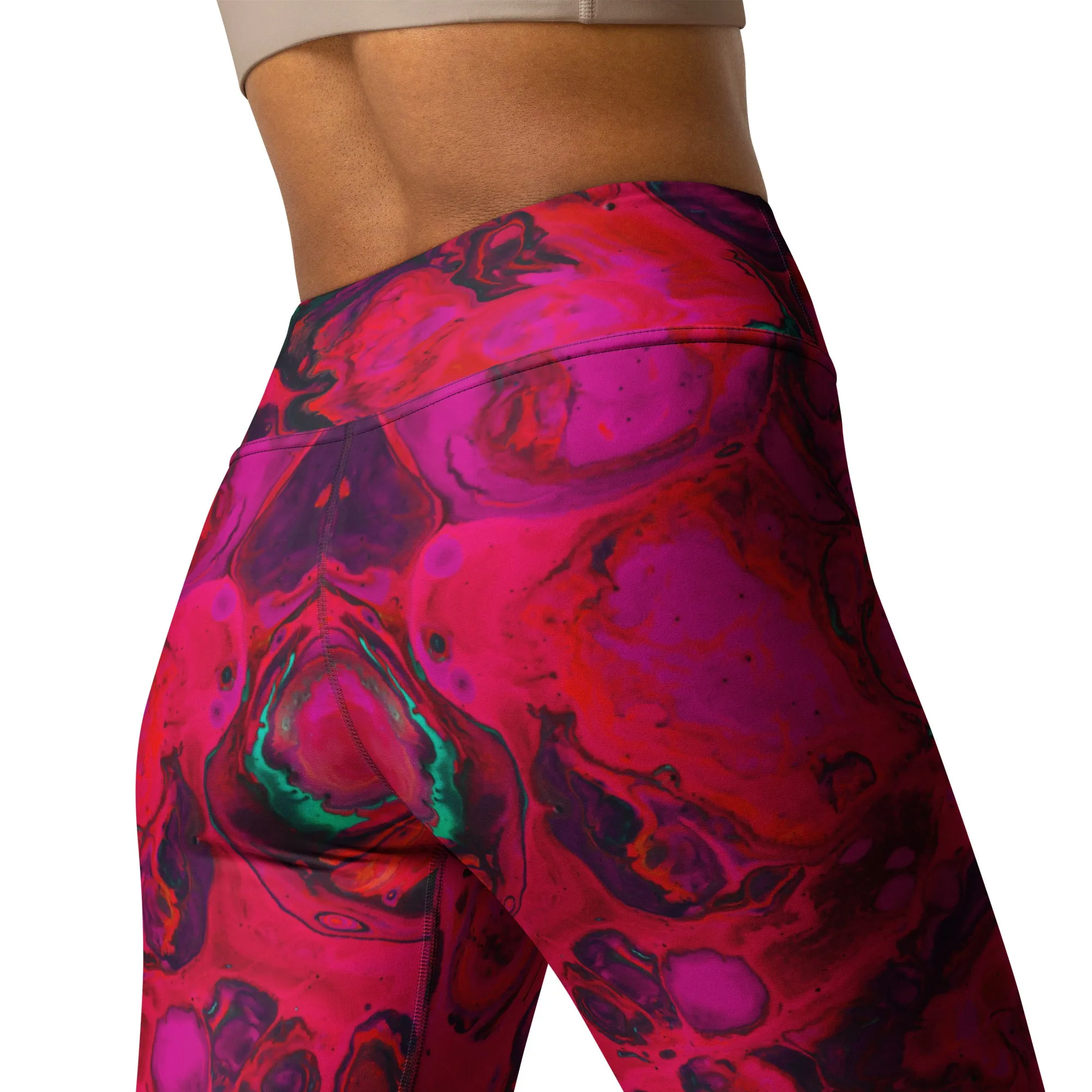 Trippy Twist Psychedelic Yoga Leggings