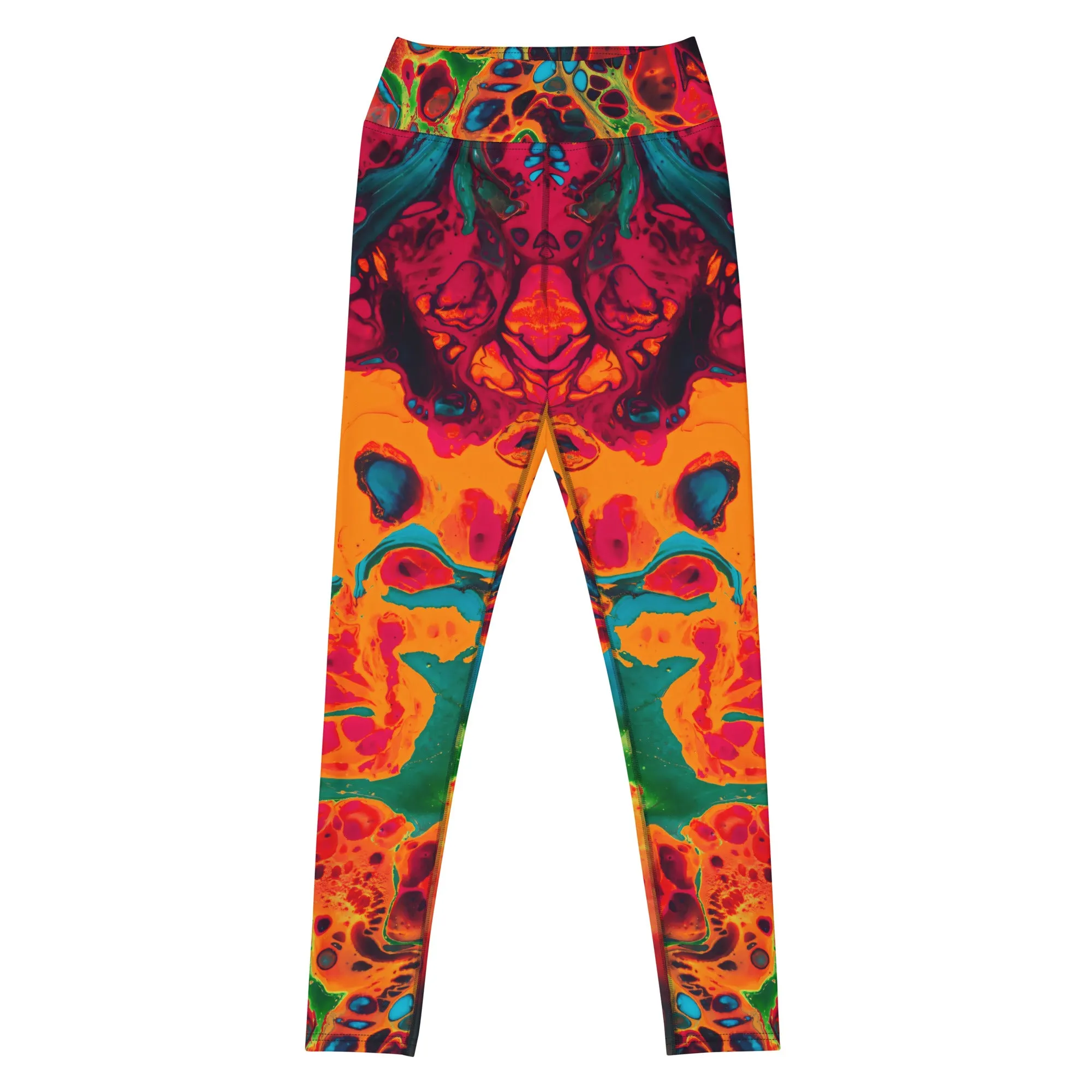 Trippy Twist Psychedelic Yoga Leggings