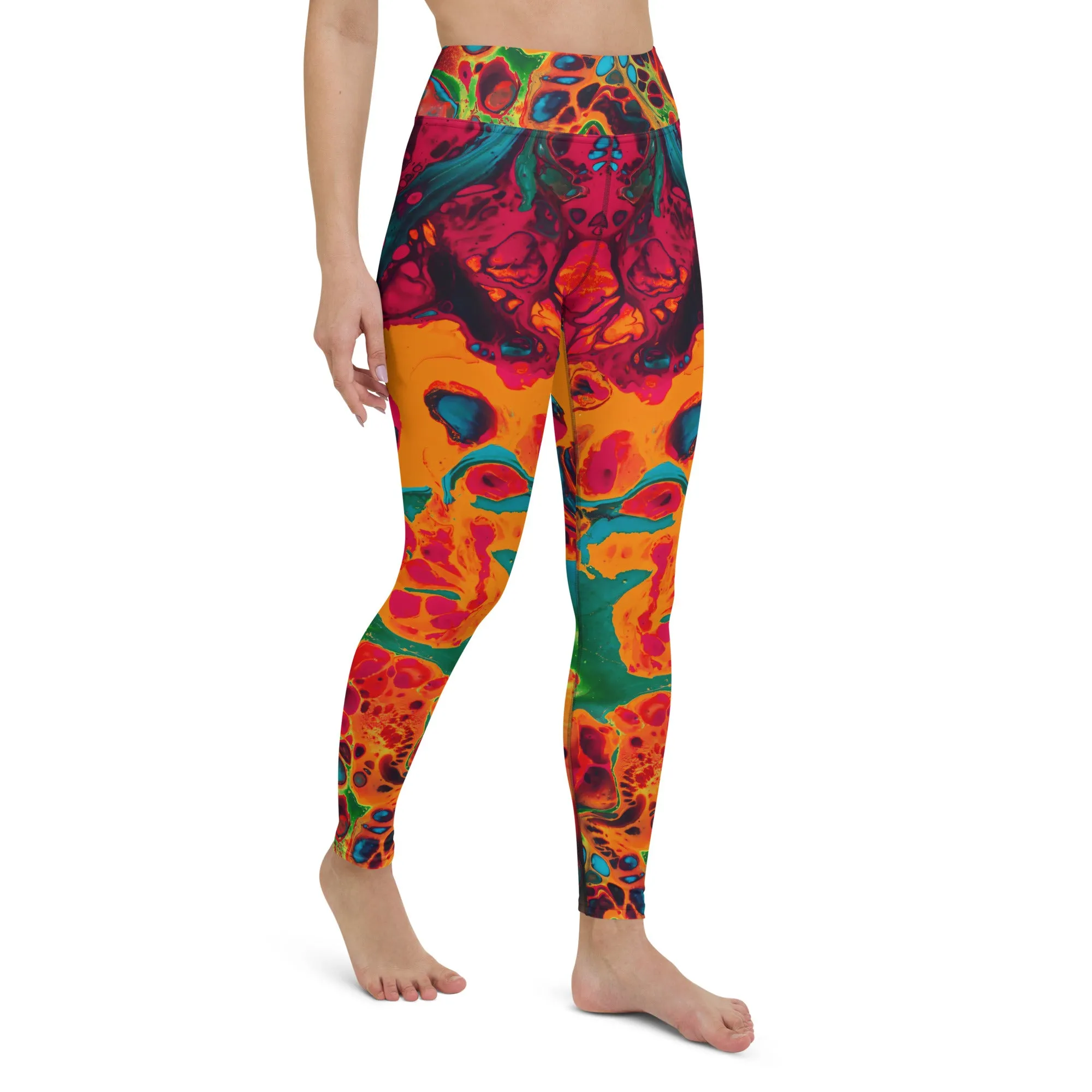 Trippy Twist Psychedelic Yoga Leggings