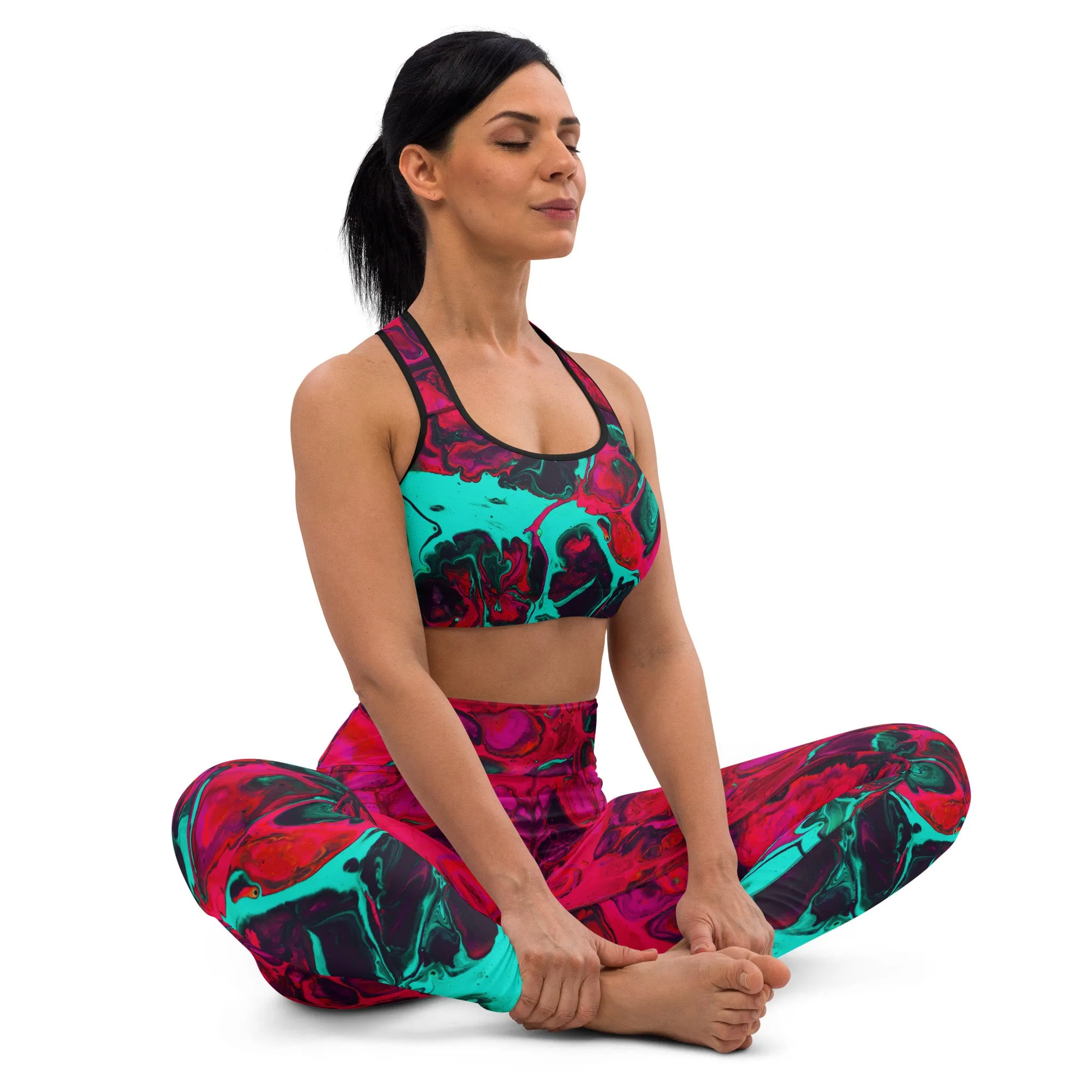 Trippy Twist Psychedelic Yoga Leggings