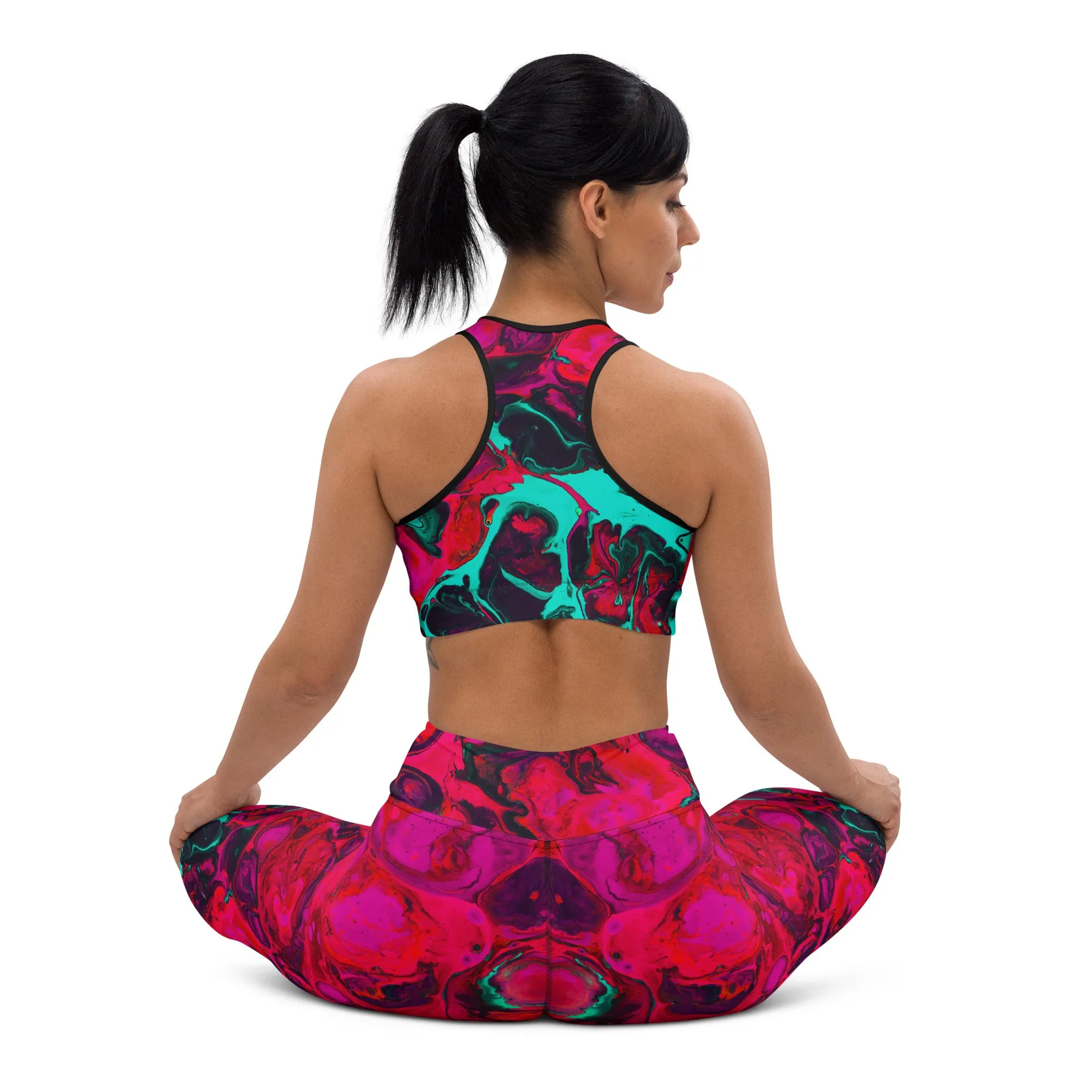 Trippy Twist Psychedelic Yoga Leggings