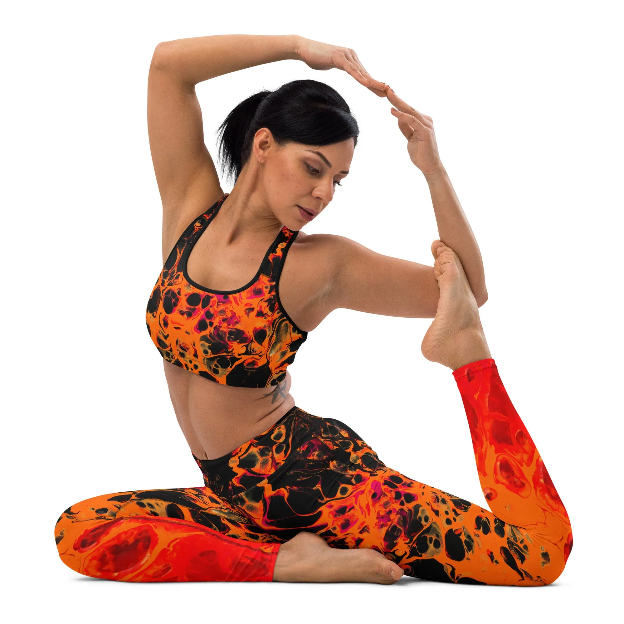 Trippy Twist Psychedelic Yoga Leggings
