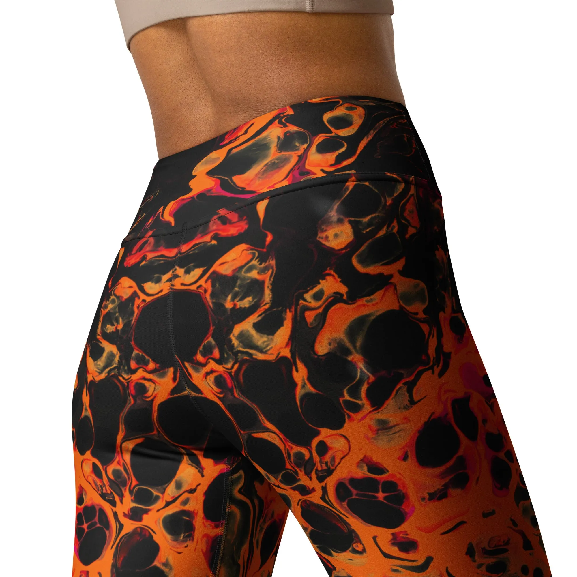 Trippy Twist Psychedelic Yoga Leggings