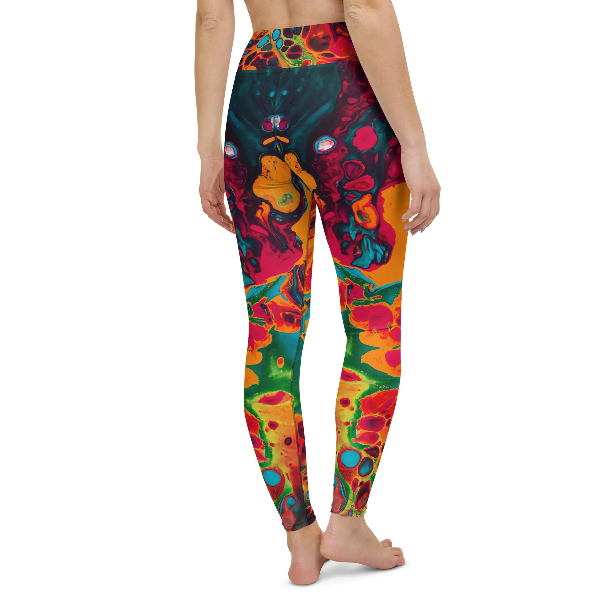 Trippy Twist Psychedelic Yoga Leggings