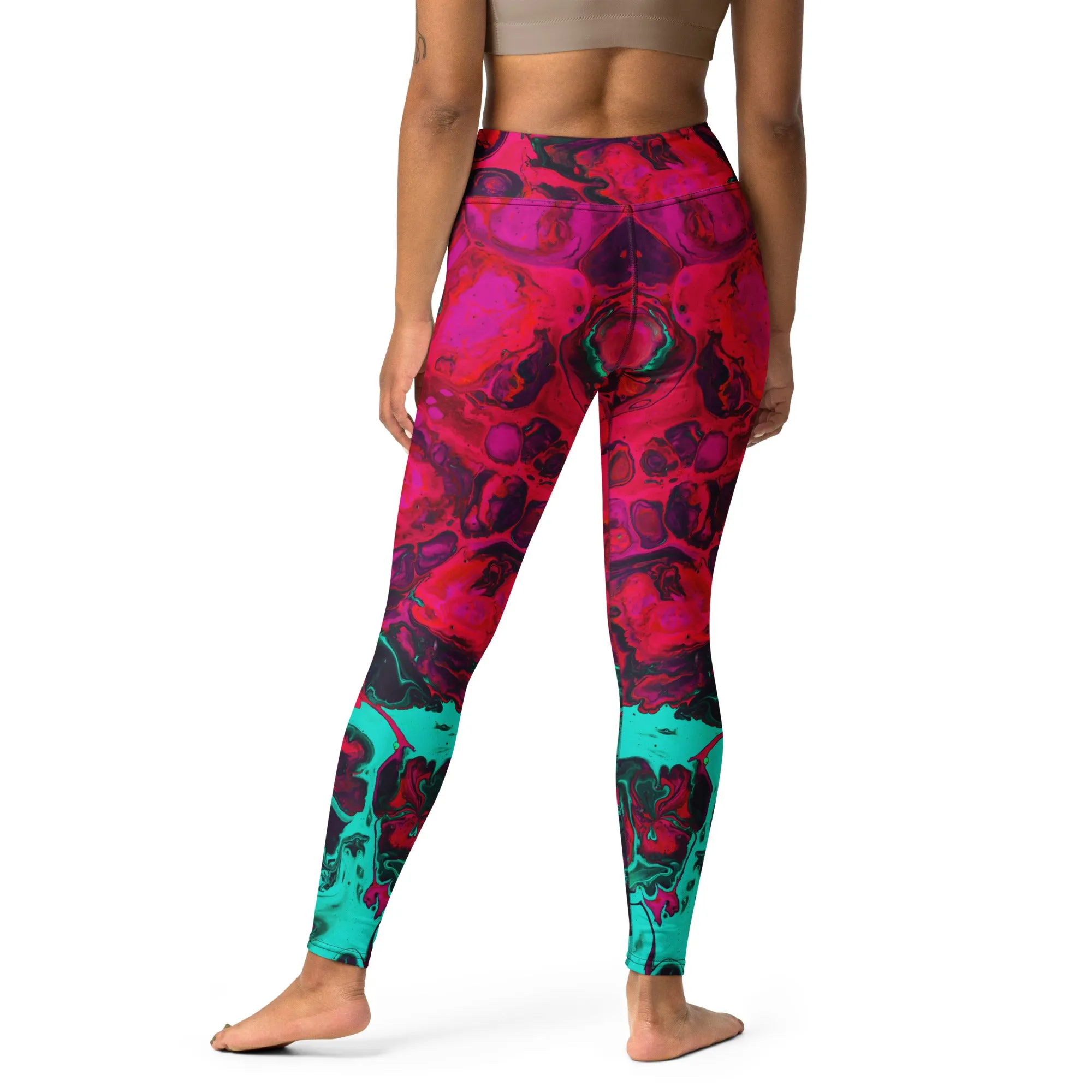 Trippy Twist Psychedelic Yoga Leggings