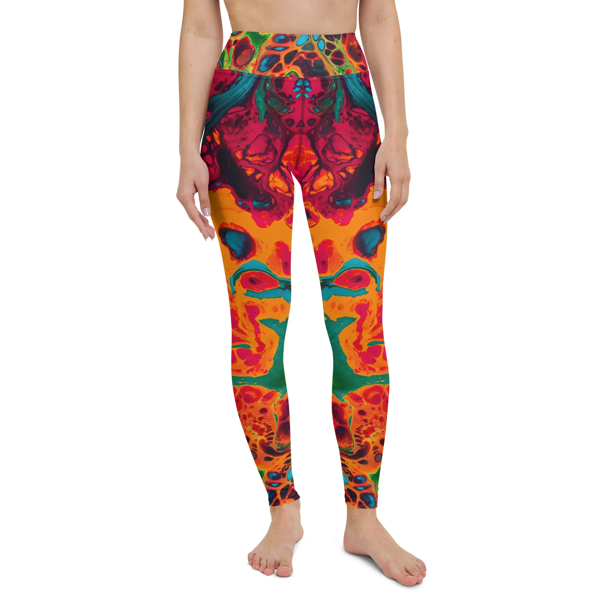 Trippy Twist Psychedelic Yoga Leggings