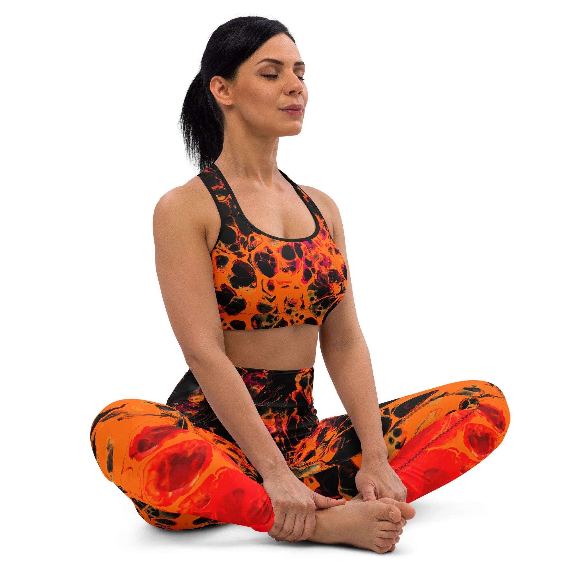 Trippy Twist Psychedelic Yoga Leggings