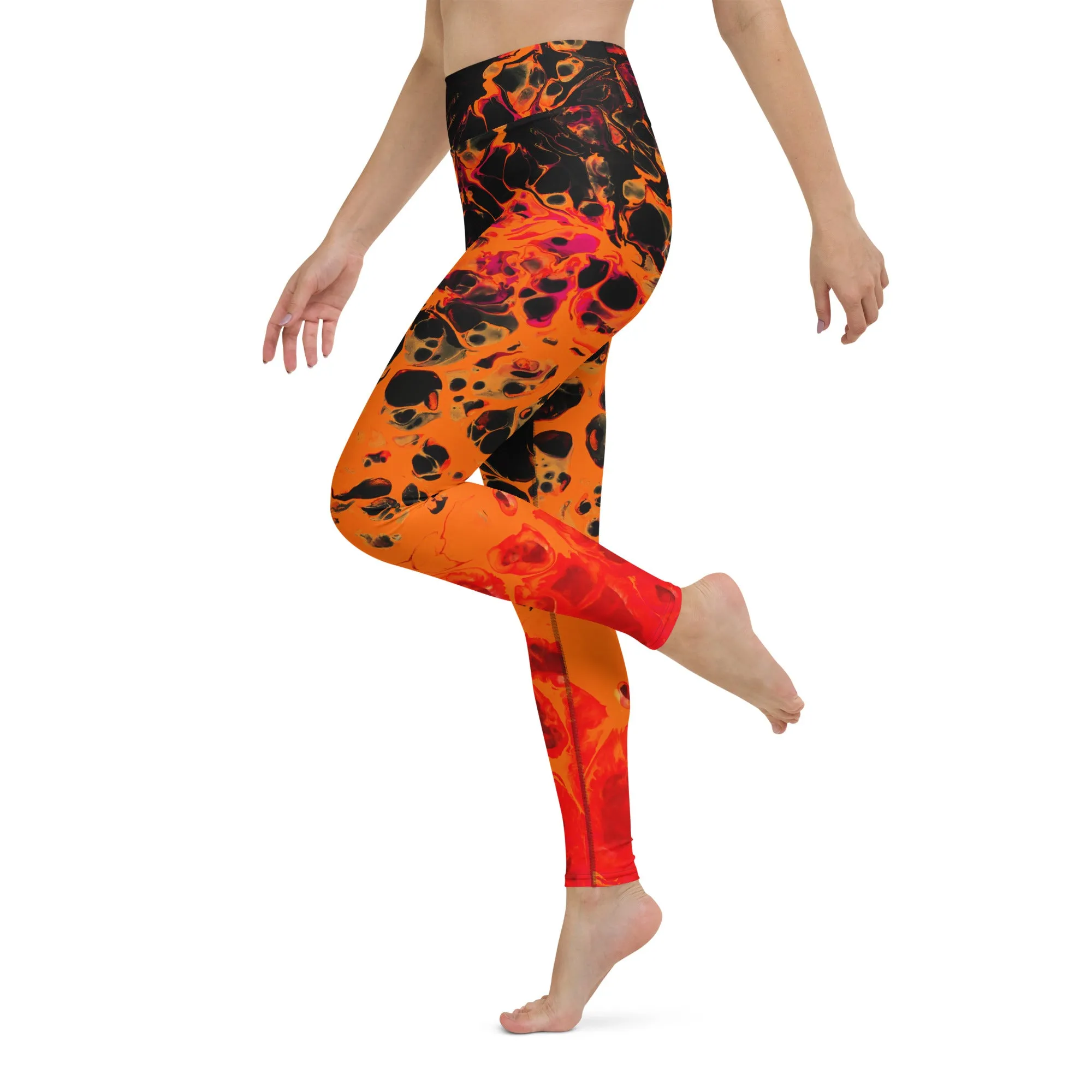 Trippy Twist Psychedelic Yoga Leggings