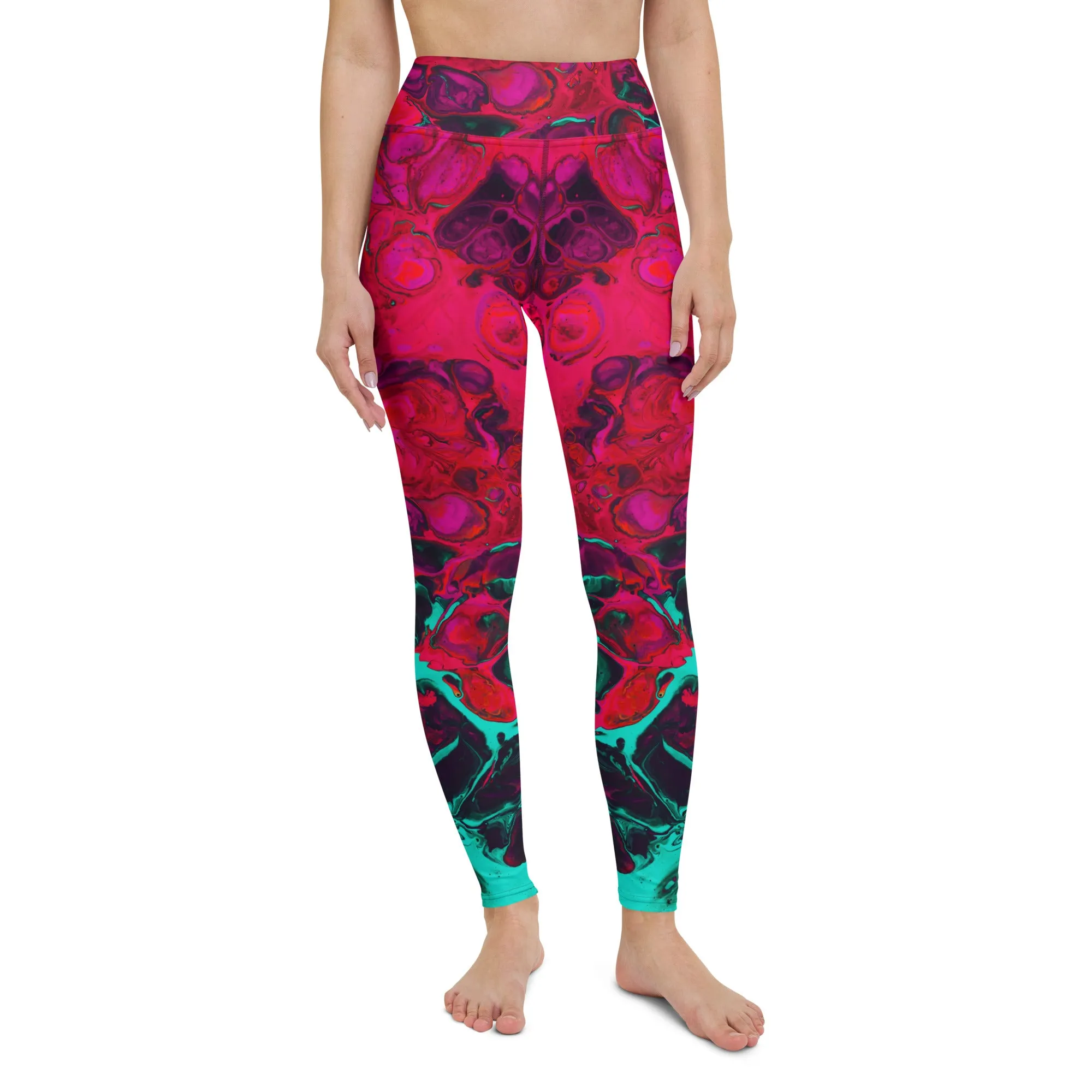 Trippy Twist Psychedelic Yoga Leggings
