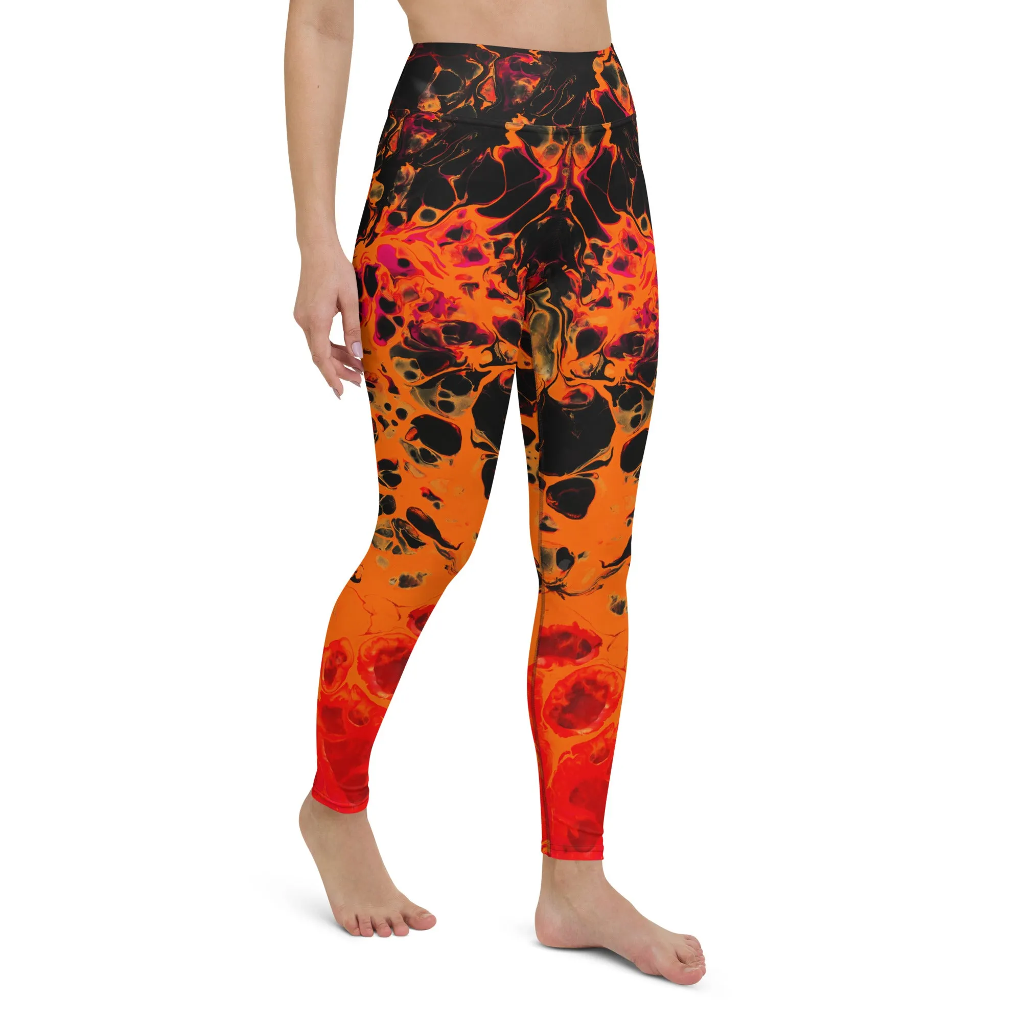 Trippy Twist Psychedelic Yoga Leggings