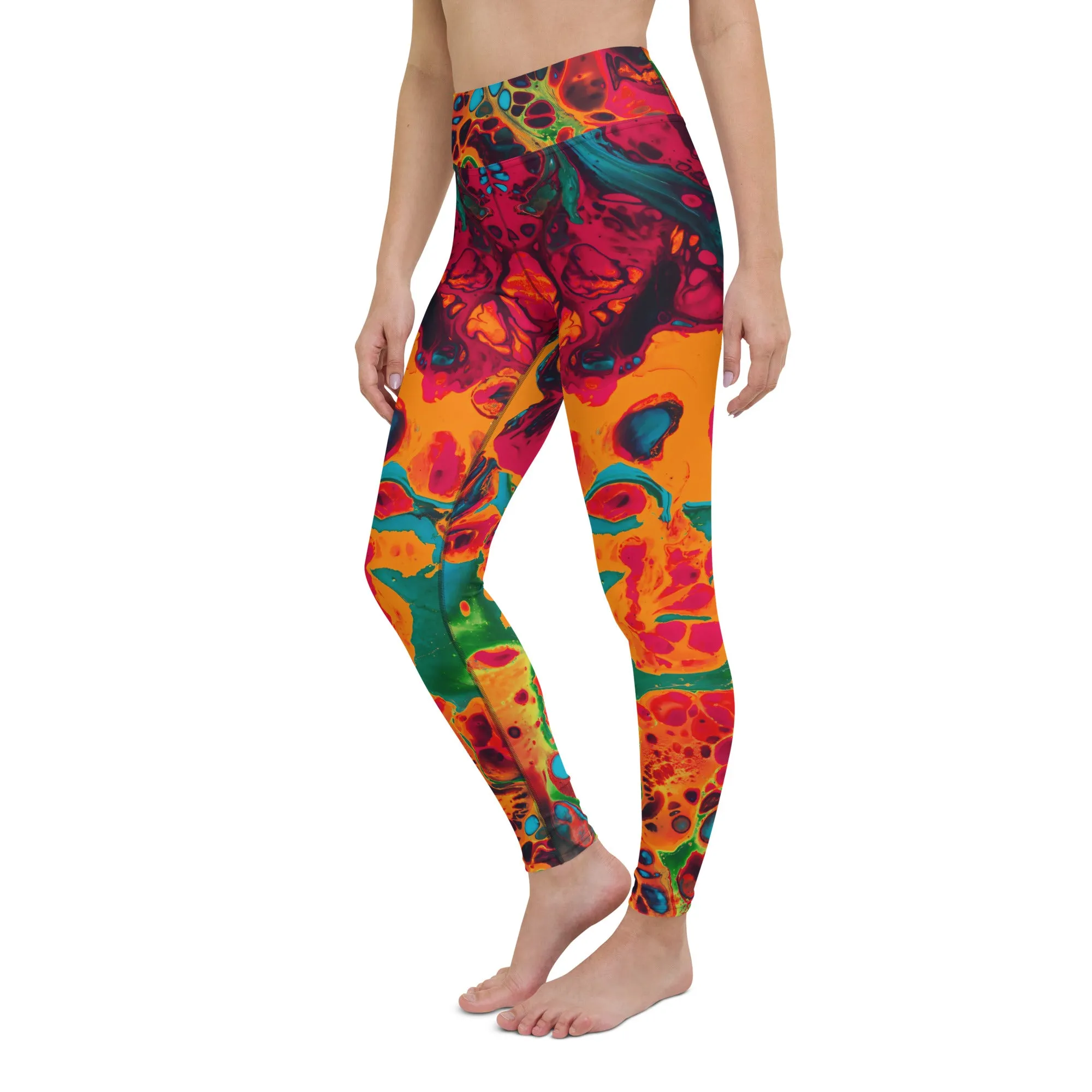 Trippy Twist Psychedelic Yoga Leggings