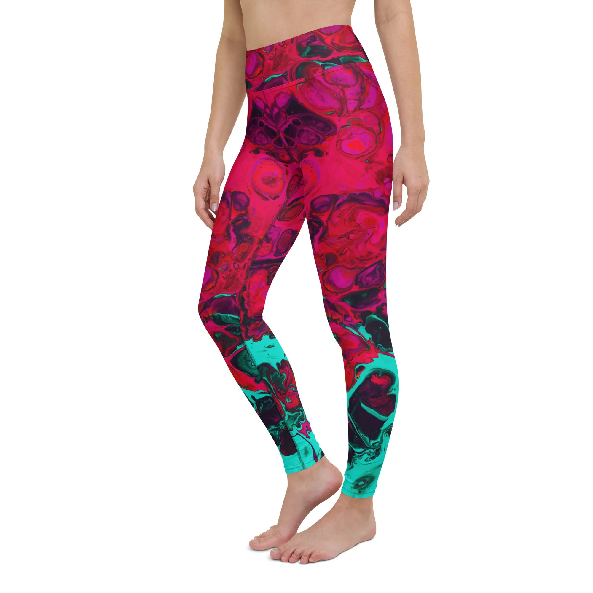 Trippy Twist Psychedelic Yoga Leggings