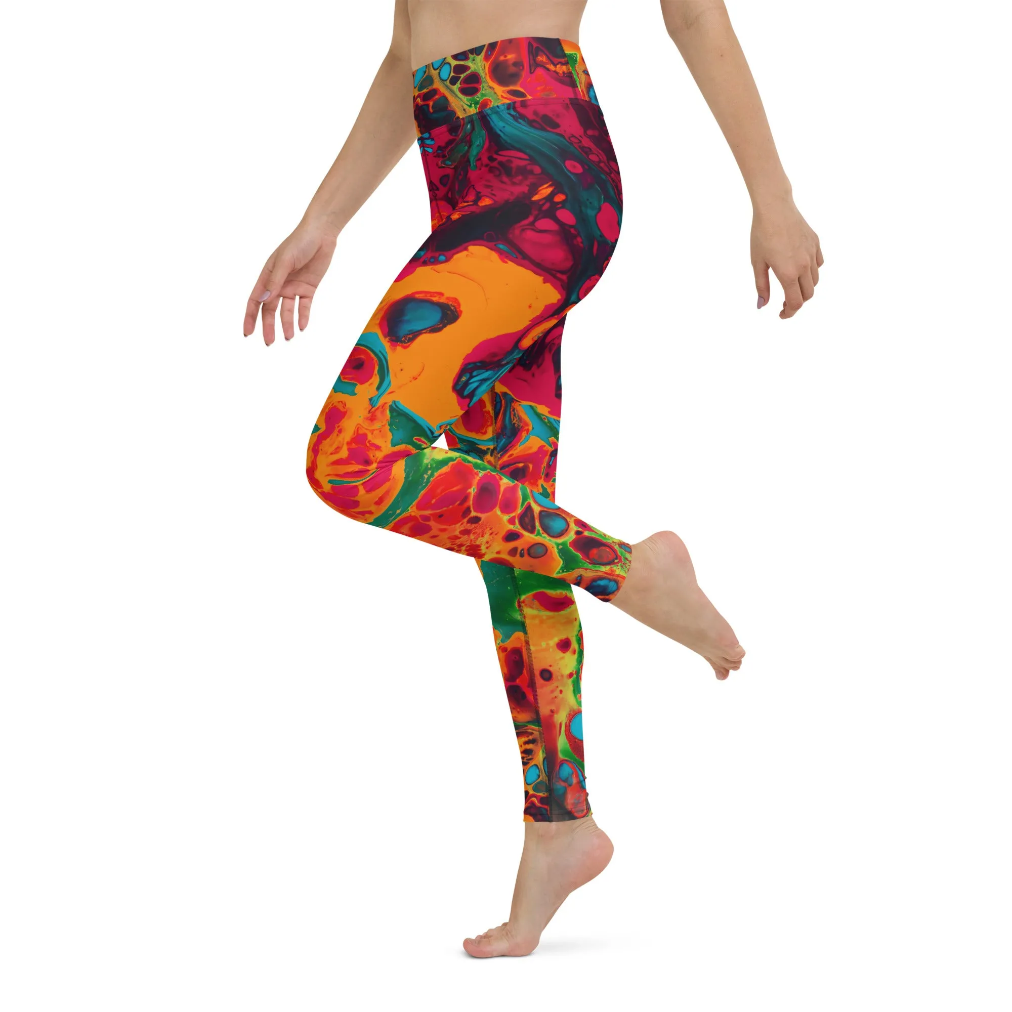 Trippy Twist Psychedelic Yoga Leggings