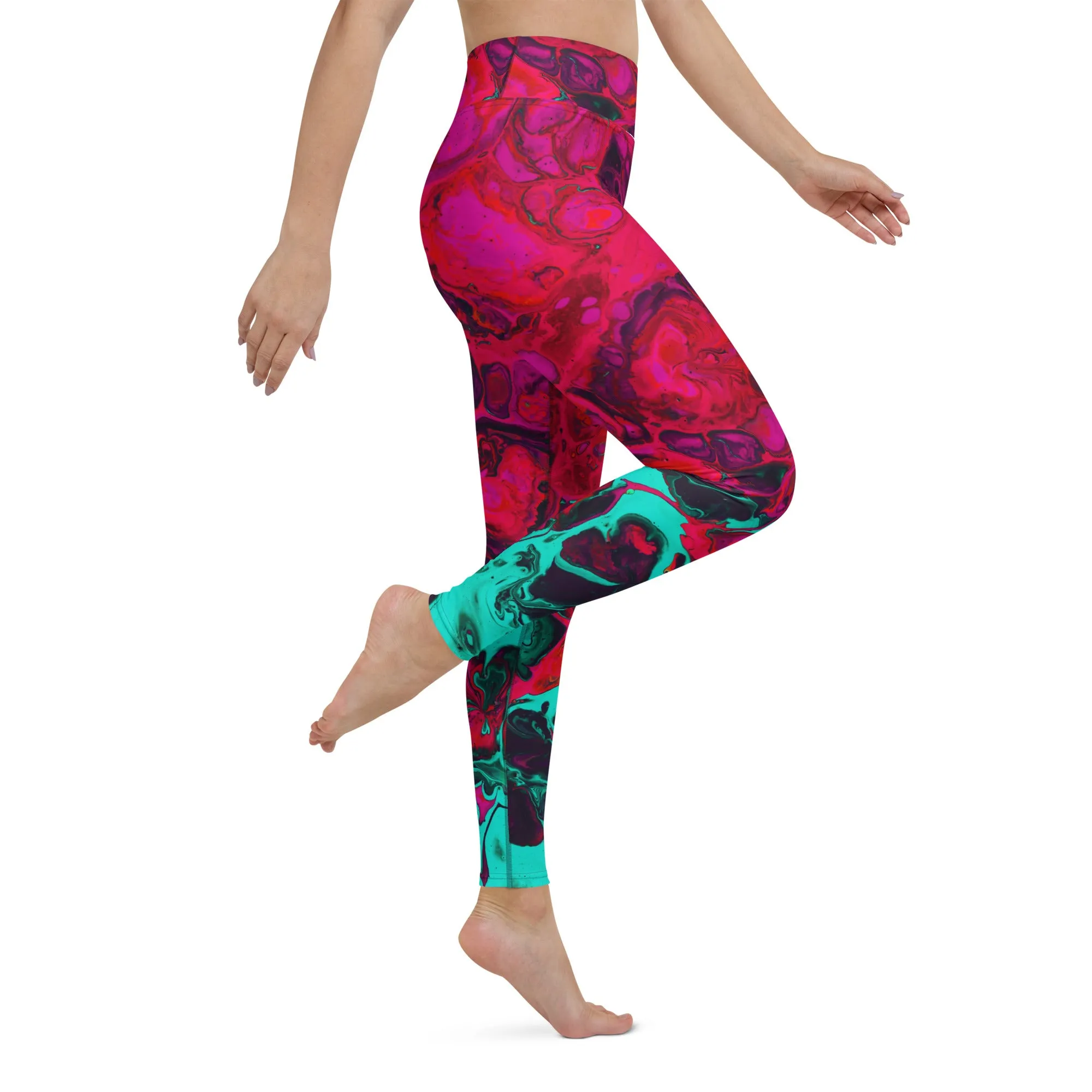 Trippy Twist Psychedelic Yoga Leggings