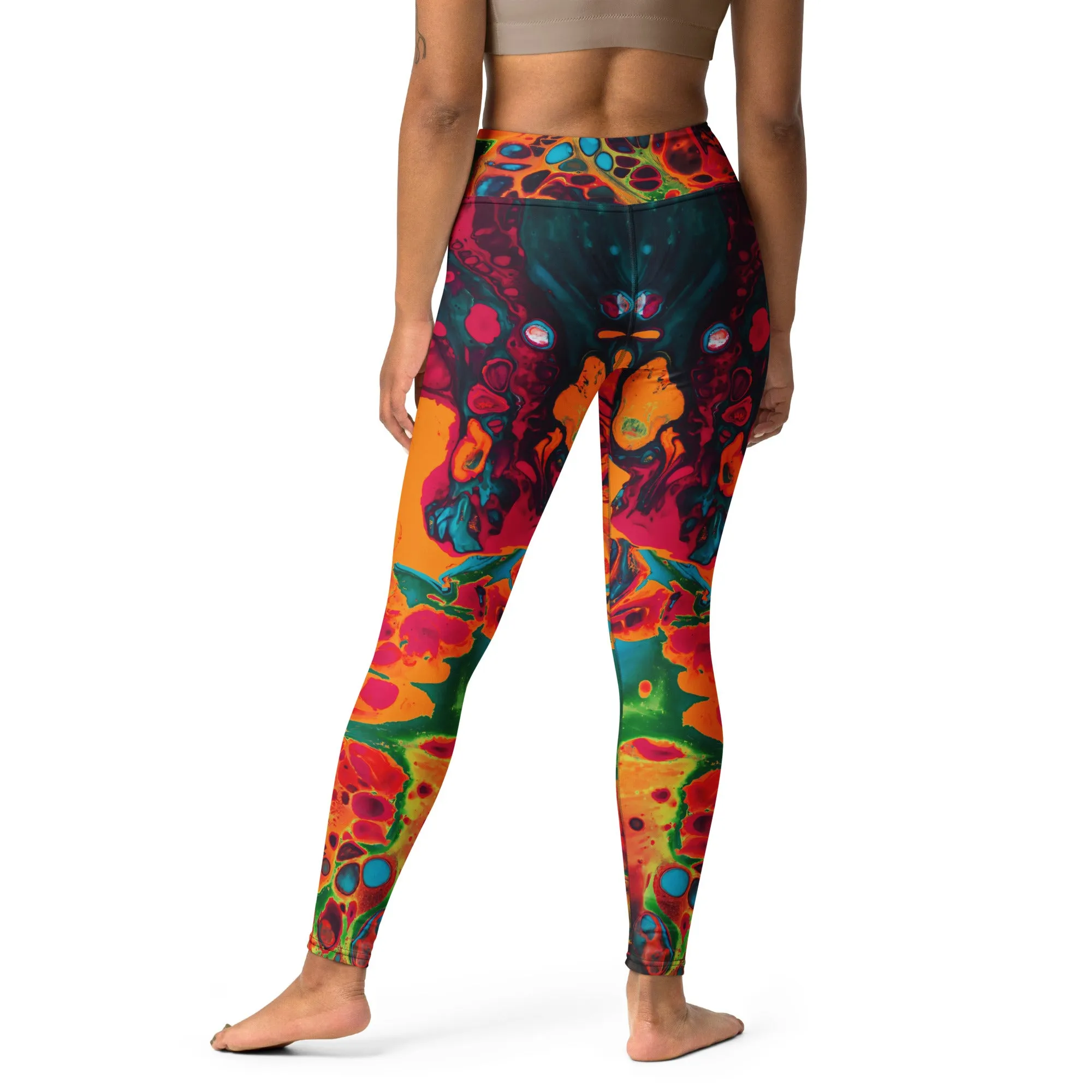 Trippy Twist Psychedelic Yoga Leggings