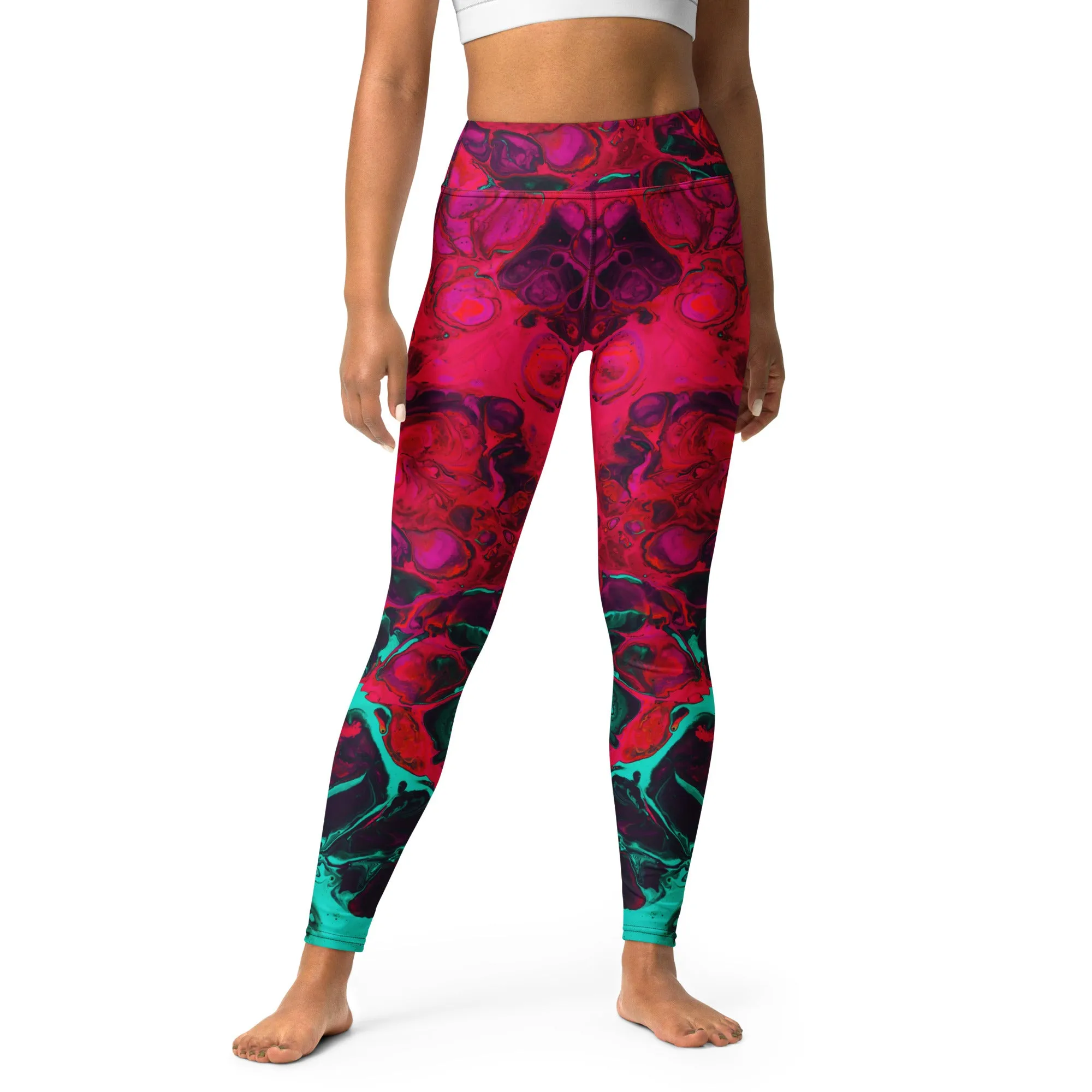 Trippy Twist Psychedelic Yoga Leggings