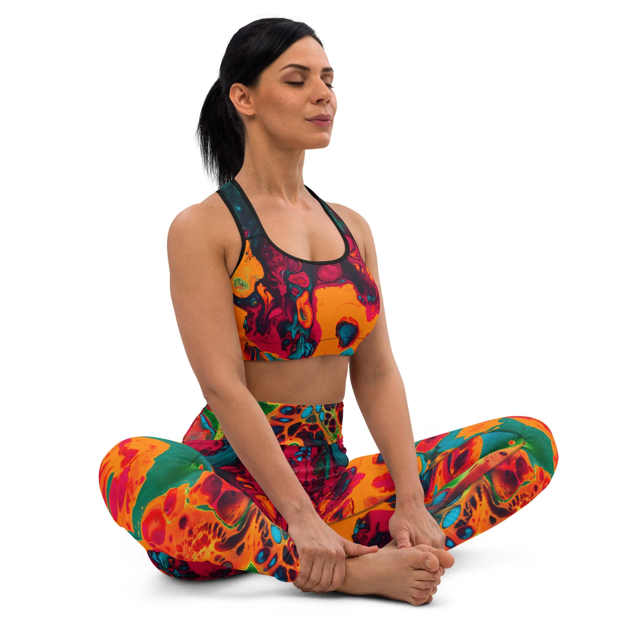 Trippy Twist Psychedelic Yoga Leggings