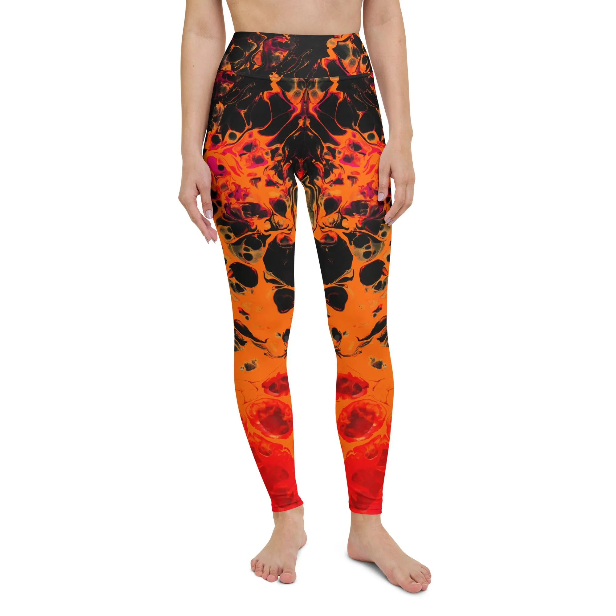 Trippy Twist Psychedelic Yoga Leggings