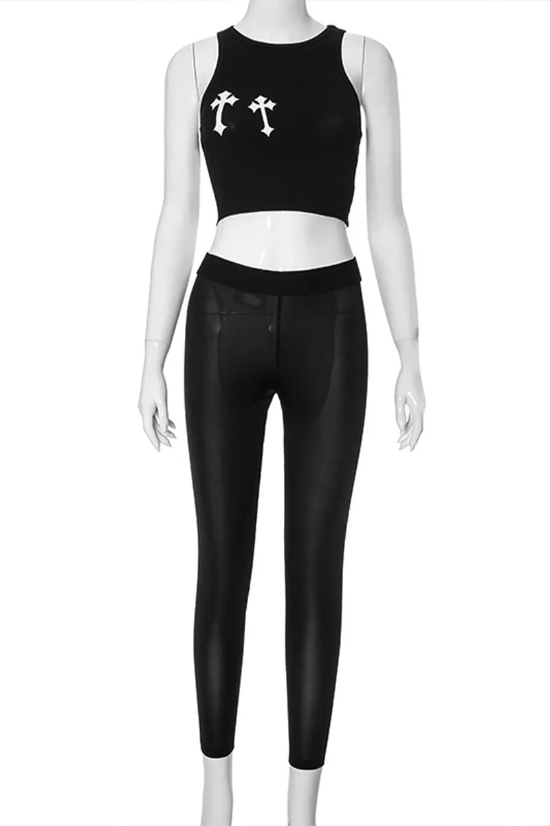UM0107 Tank Top and Leggings Set
