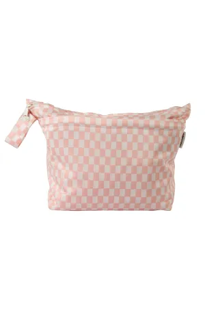 Wet Dry Bag - Pink Checkerboard