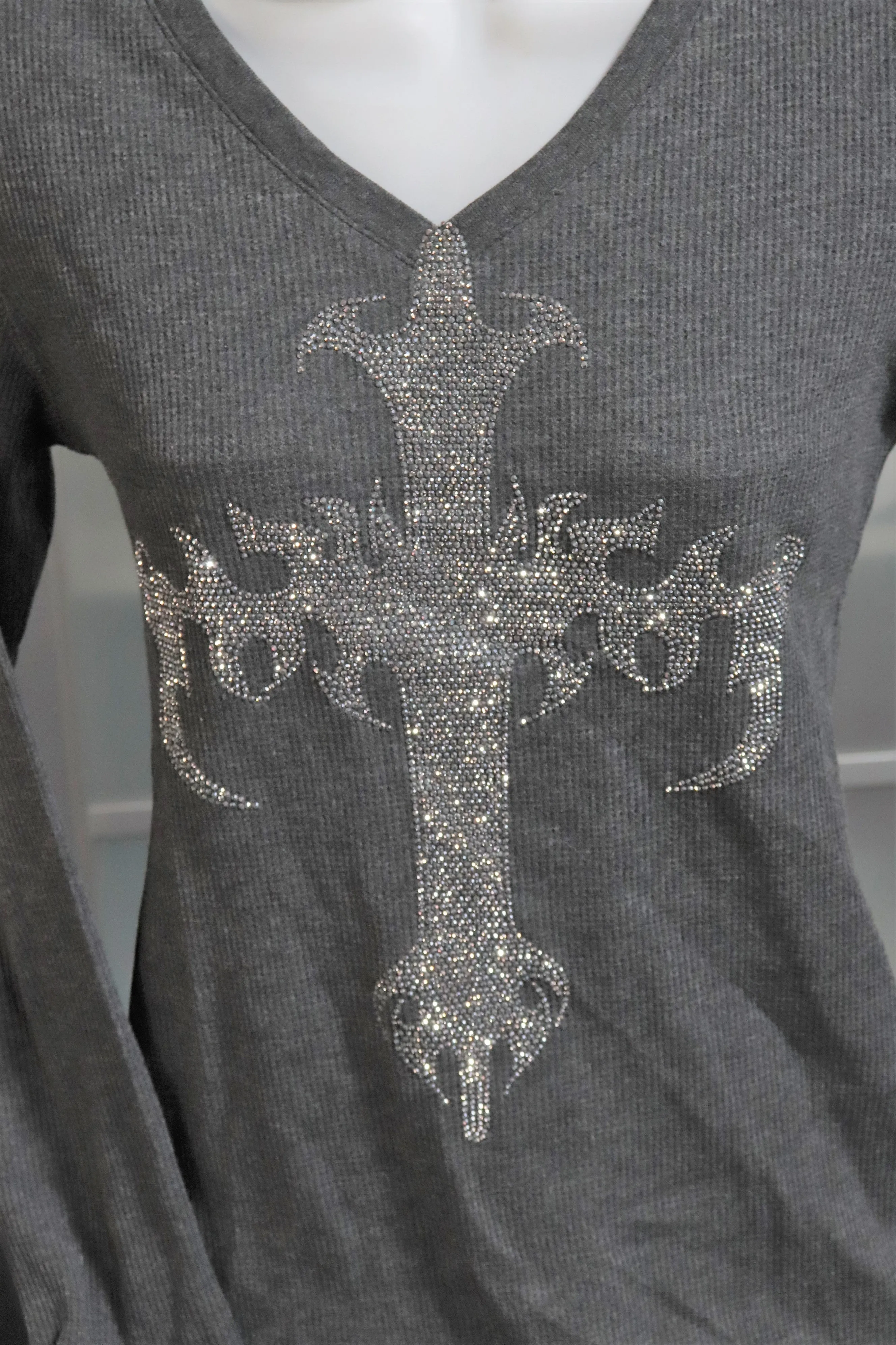 Wicked Skull V-Neck Thermal