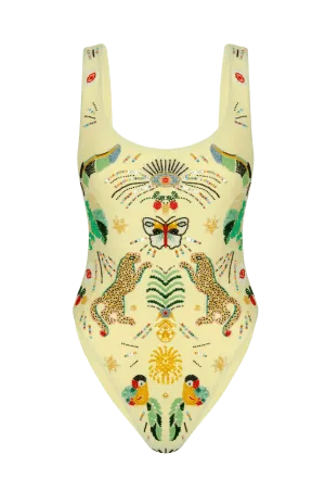 Willow Hand Embroidered Swimsuit