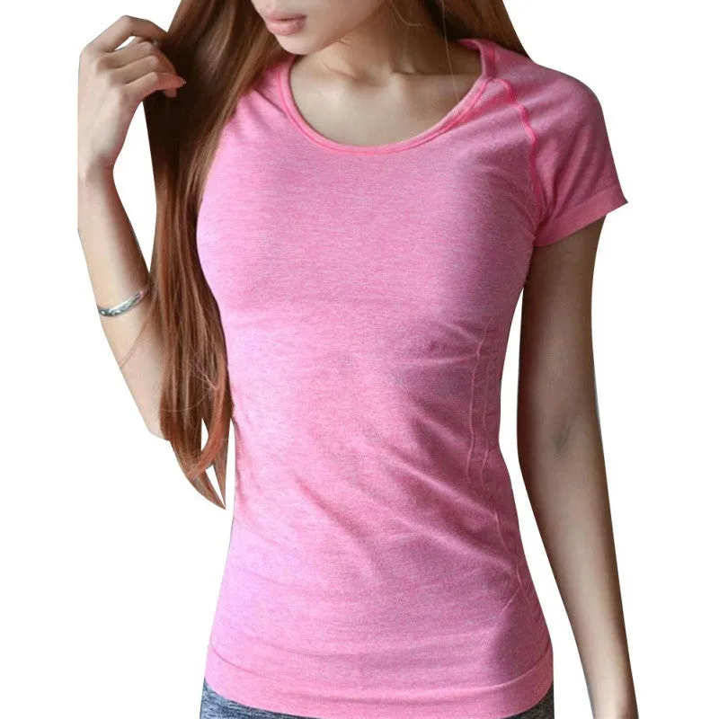 Women Quick Drying casual Top workout Fitness exercise Soft Breathable T-shirt GY69 NW