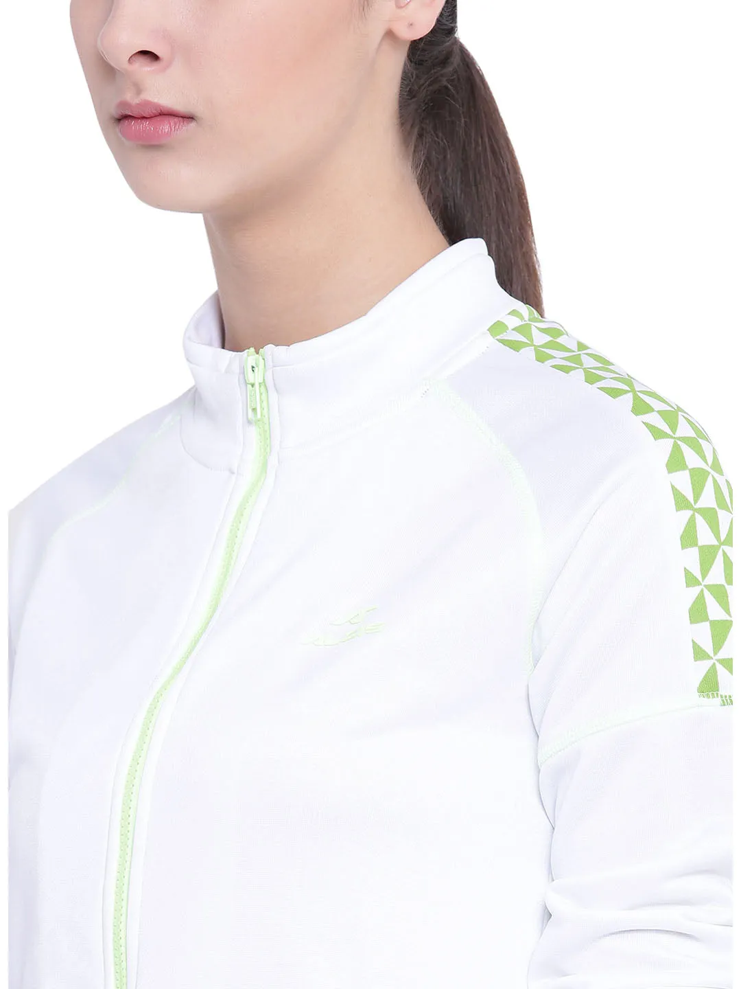 Women Solid White Tracksuits