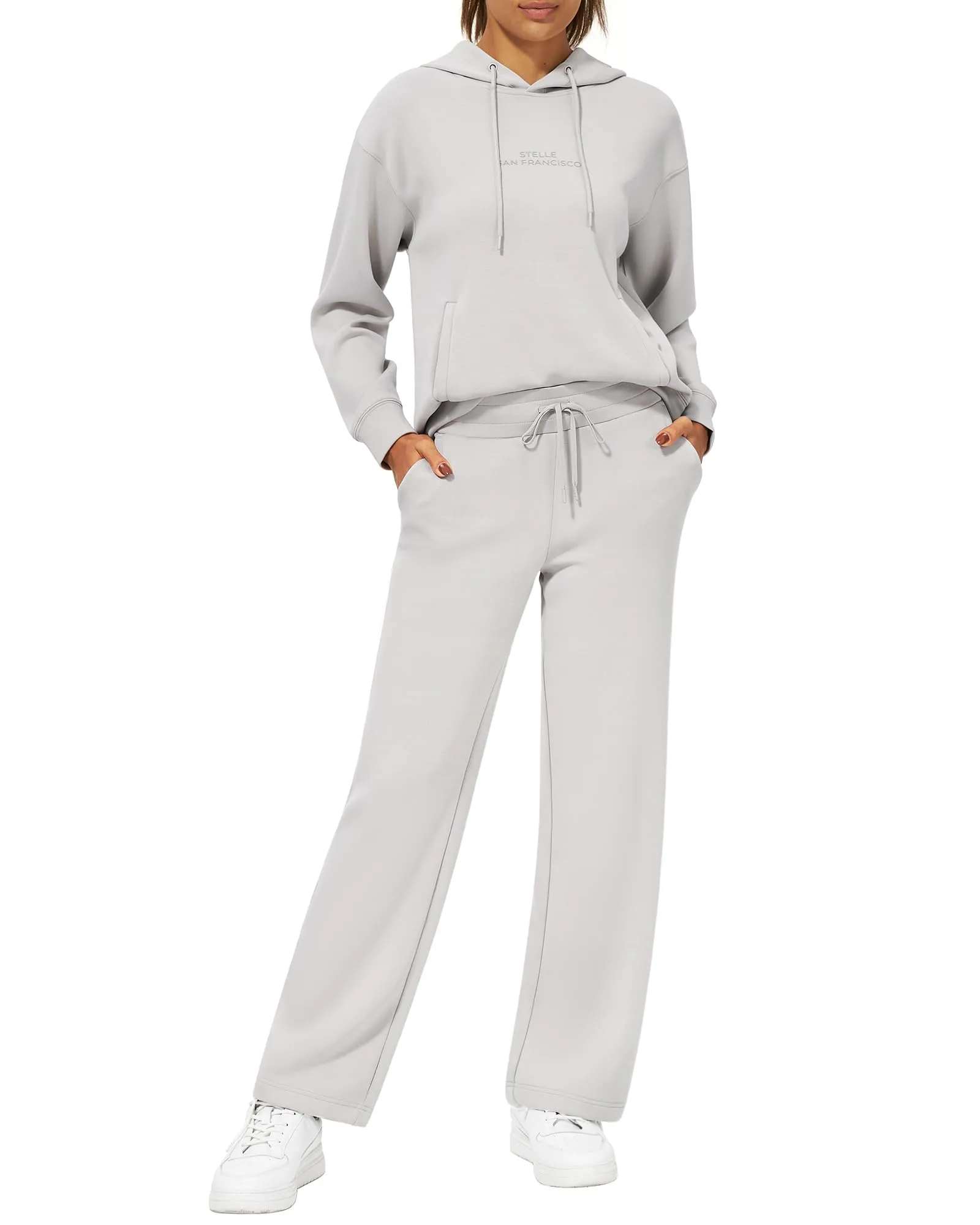 Women's 2-Piece Sweat Pants and Hoodie Set