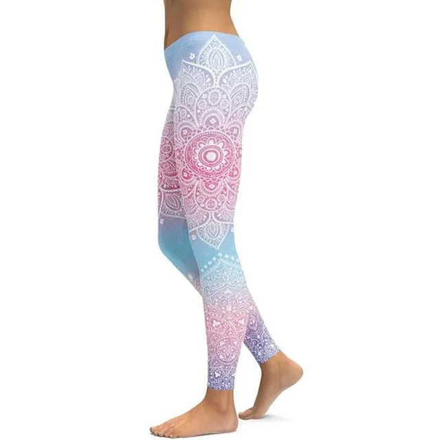Women's Mandala Leggings - White