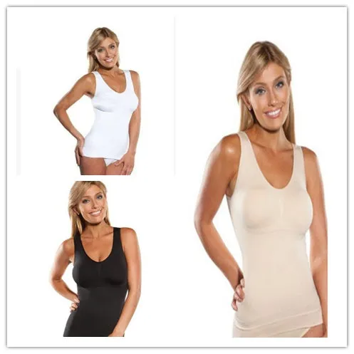 Women's seamless plastic tops Yoga abdomen sports vests with bras trending