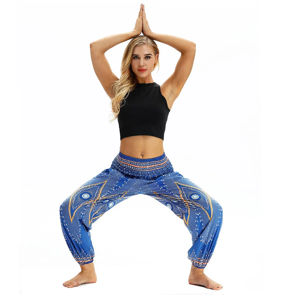 Women's straight Loose Harem Pant - Evil Eye & Elephant bloomers