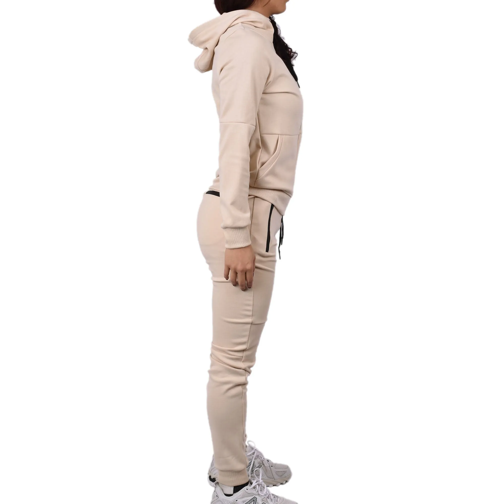 Women's Tech Fleece Tracksuit  - Sand