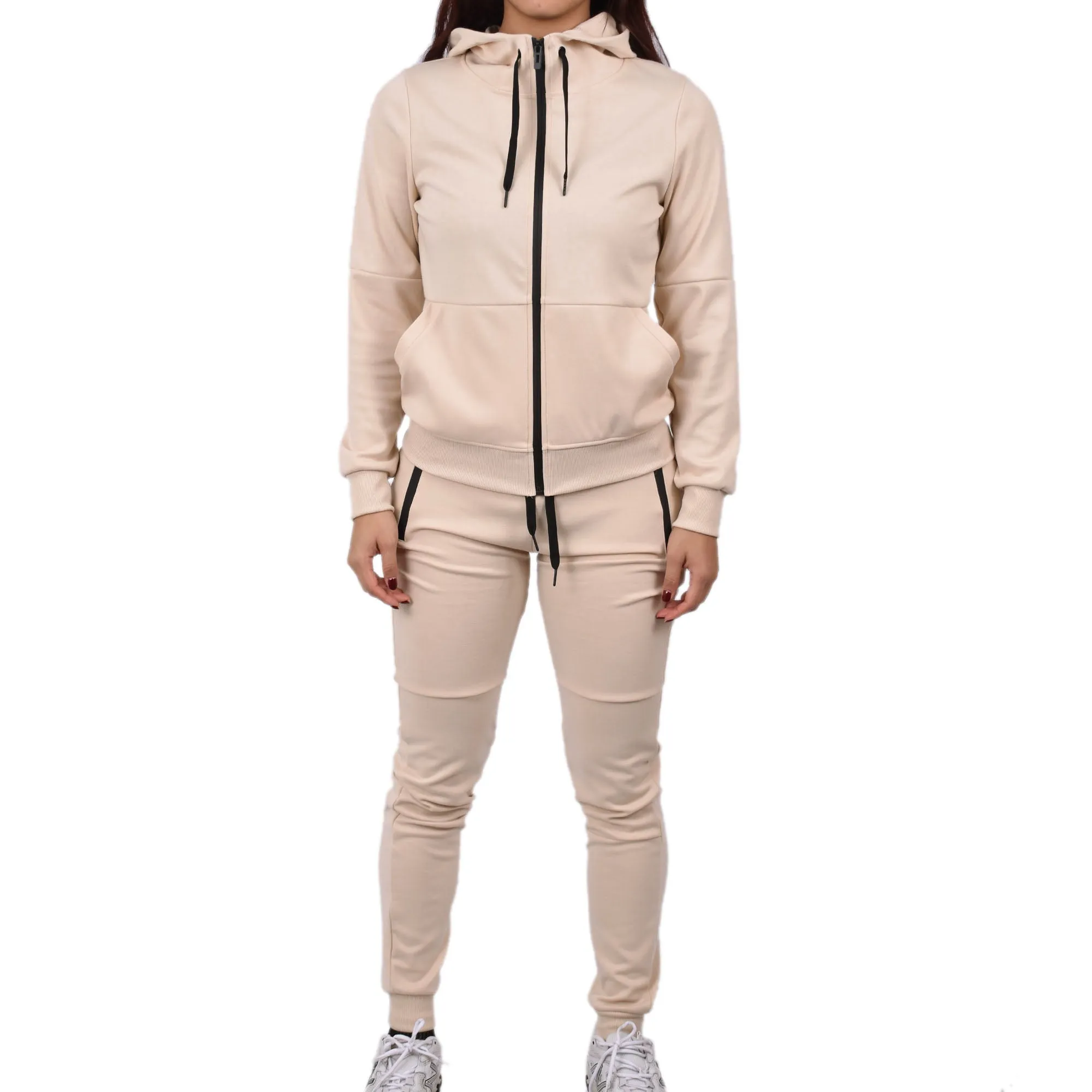 Women's Tech Fleece Tracksuit  - Sand