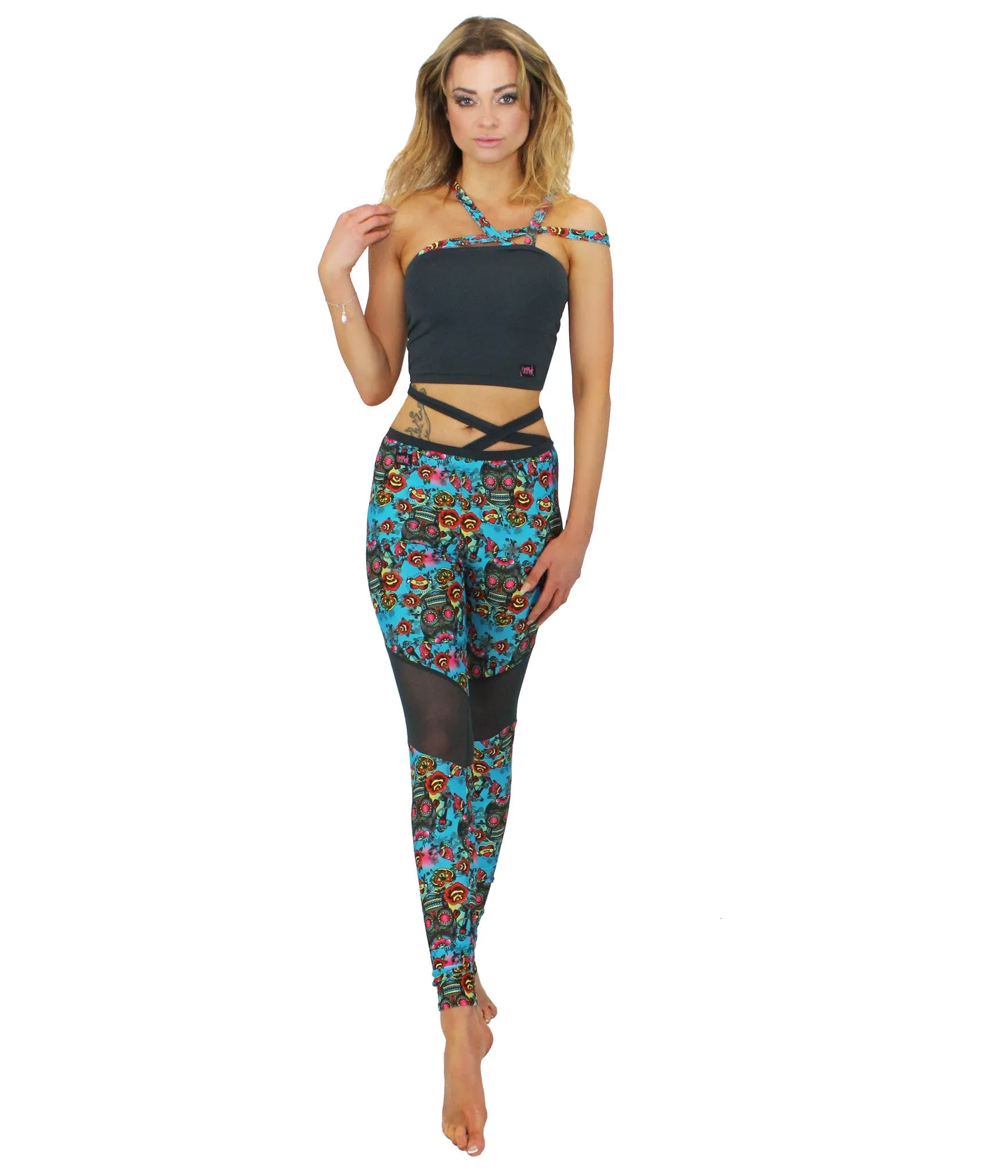 Xena Crop Top - Tattoo Print