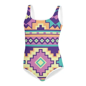Youth Aztec Print Swimsuit