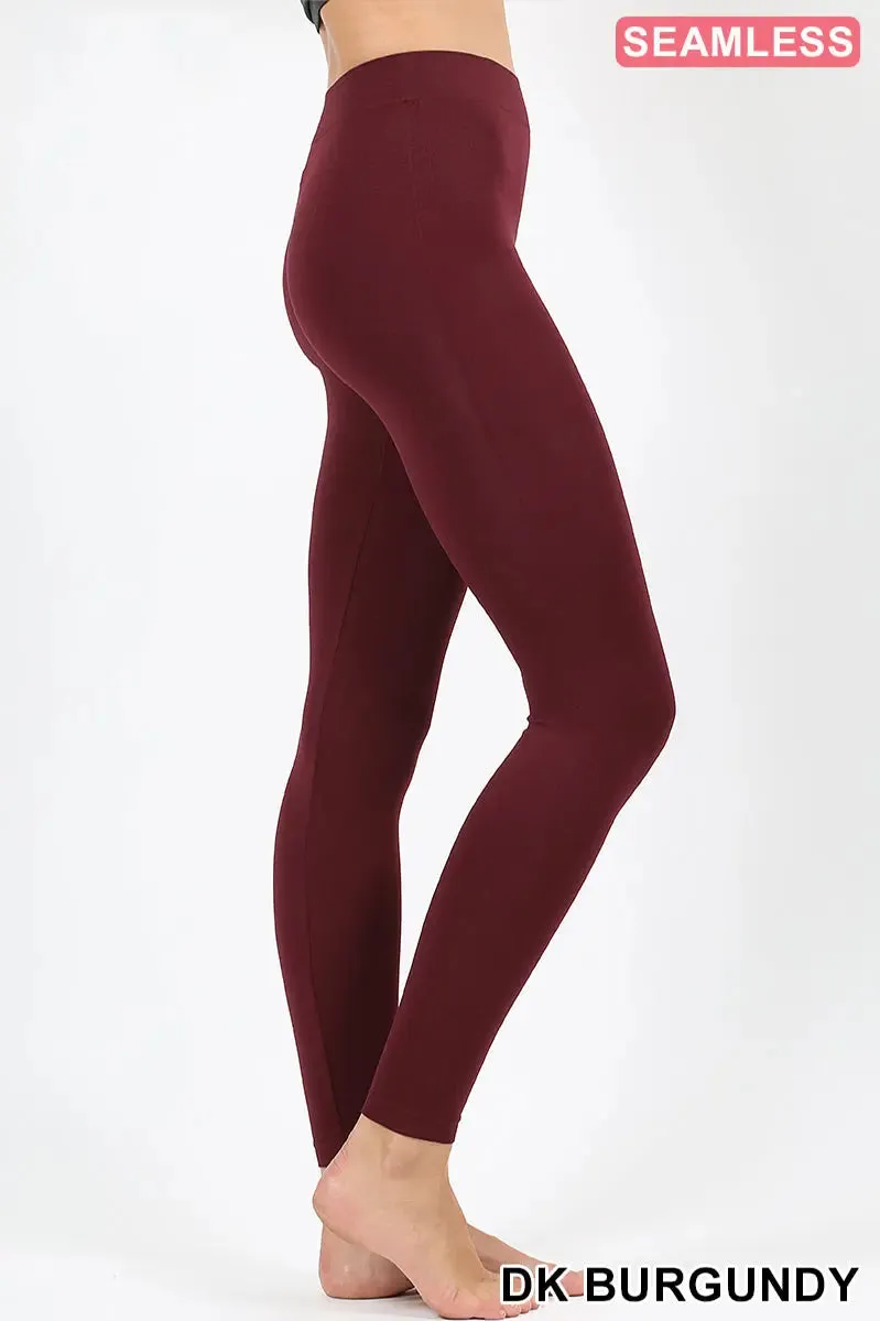 Zenana Premium SEAMLESS CLASSIC LEGGINGS  NP-5801AB