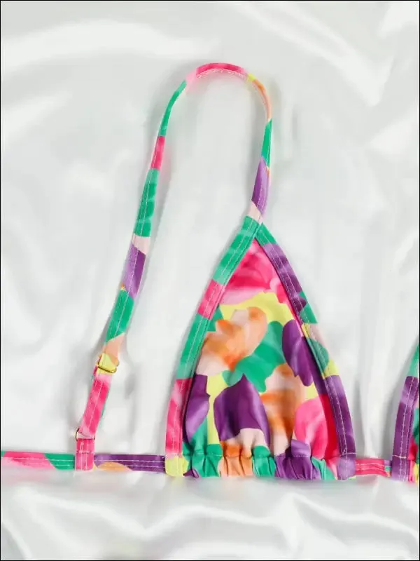 Zrtak 2022 sexy swimsuit bikini set - tie dye print beachwear