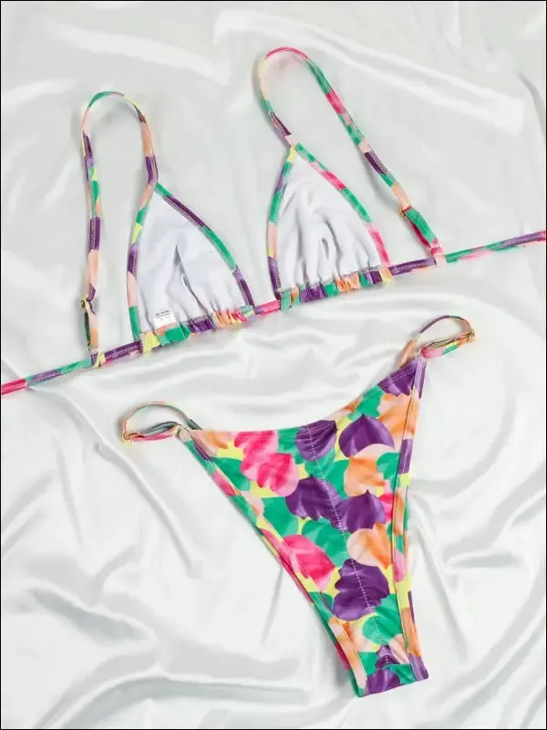 Zrtak 2022 sexy swimsuit bikini set - tie dye print beachwear